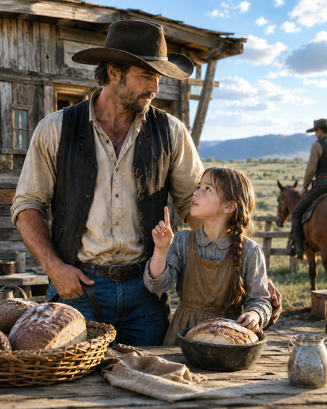 He Only Wanted Someone to Bake Bread for the Ranch — Then His Silent Daughter Finally Spoke