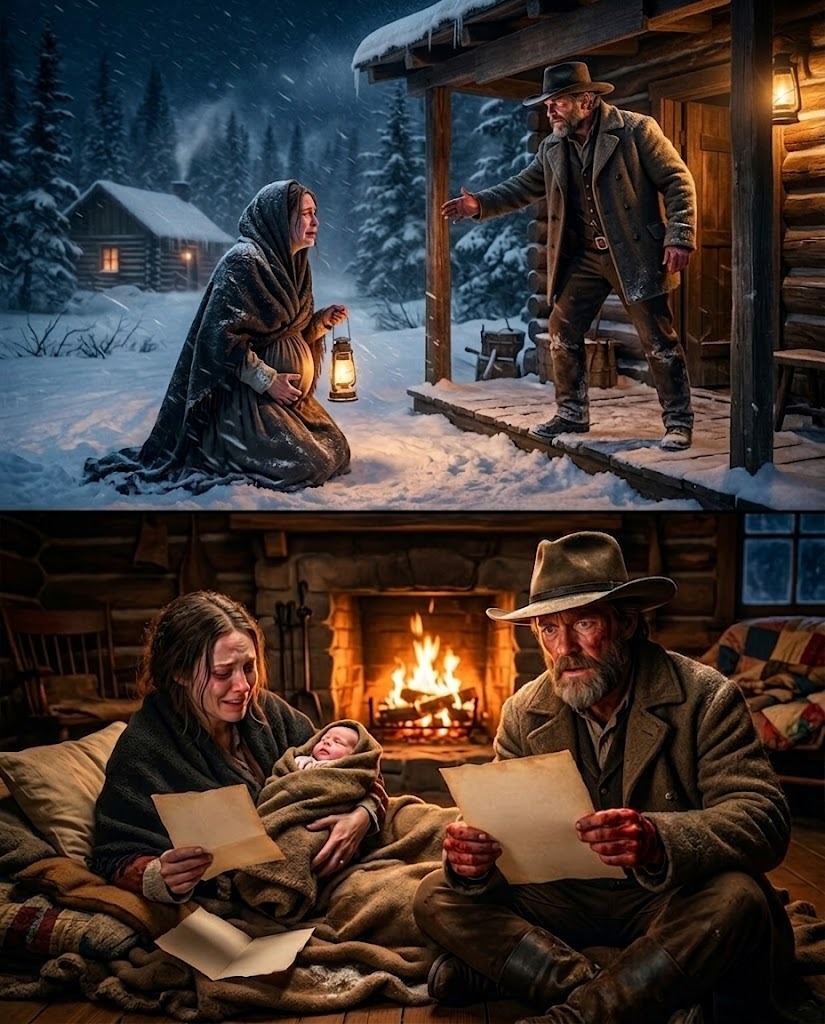 She Begged for Shelter in a Blizzard—He Said No Twice, Then Delivered Her Baby, and Found His Own Name in Her Dead Husband’s Letter