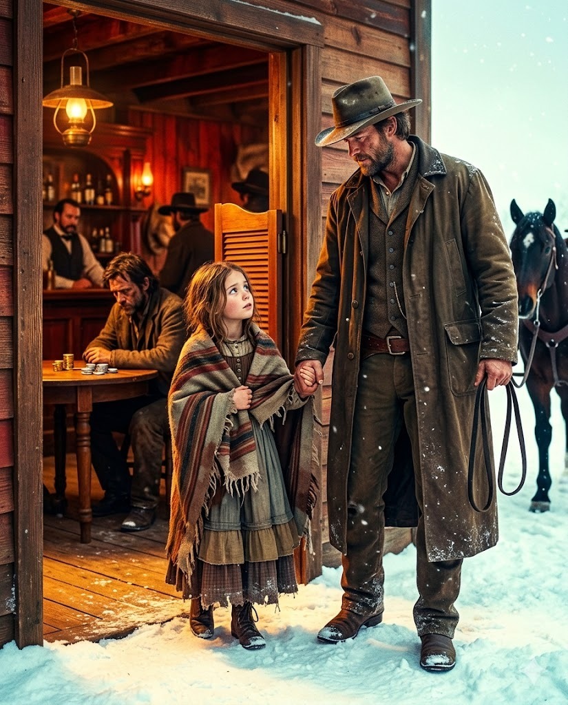 Her Father Sold Her for $15 in a Saloon—The Stranger Who Paid Gold Said “I Know You Can Hear” and Walked Her Out Into the Snow