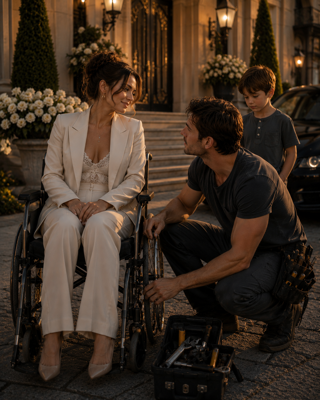 The CEO Fell for the Single Dad Repairing Her Wheelchair — Then One Name Brought Back a Past Neither of Them Had Escaped