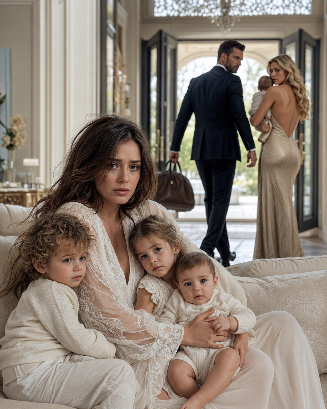 Mafia Boss Left His Pregnant Wife for Another Woman’s Son — Three Years Later, His Triplets Still Hadn’t Said a Word