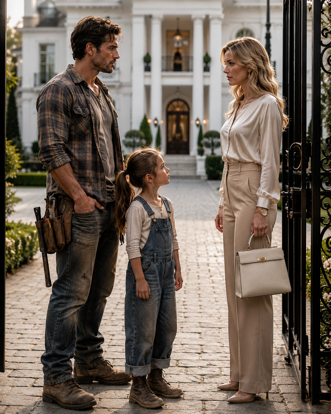 The Broke Fence Repair Man Brought His Daughter to a Billionaire’s Property — Then She Realized He Was the Only Man in Town Who Didn’t Care About Her Fortune