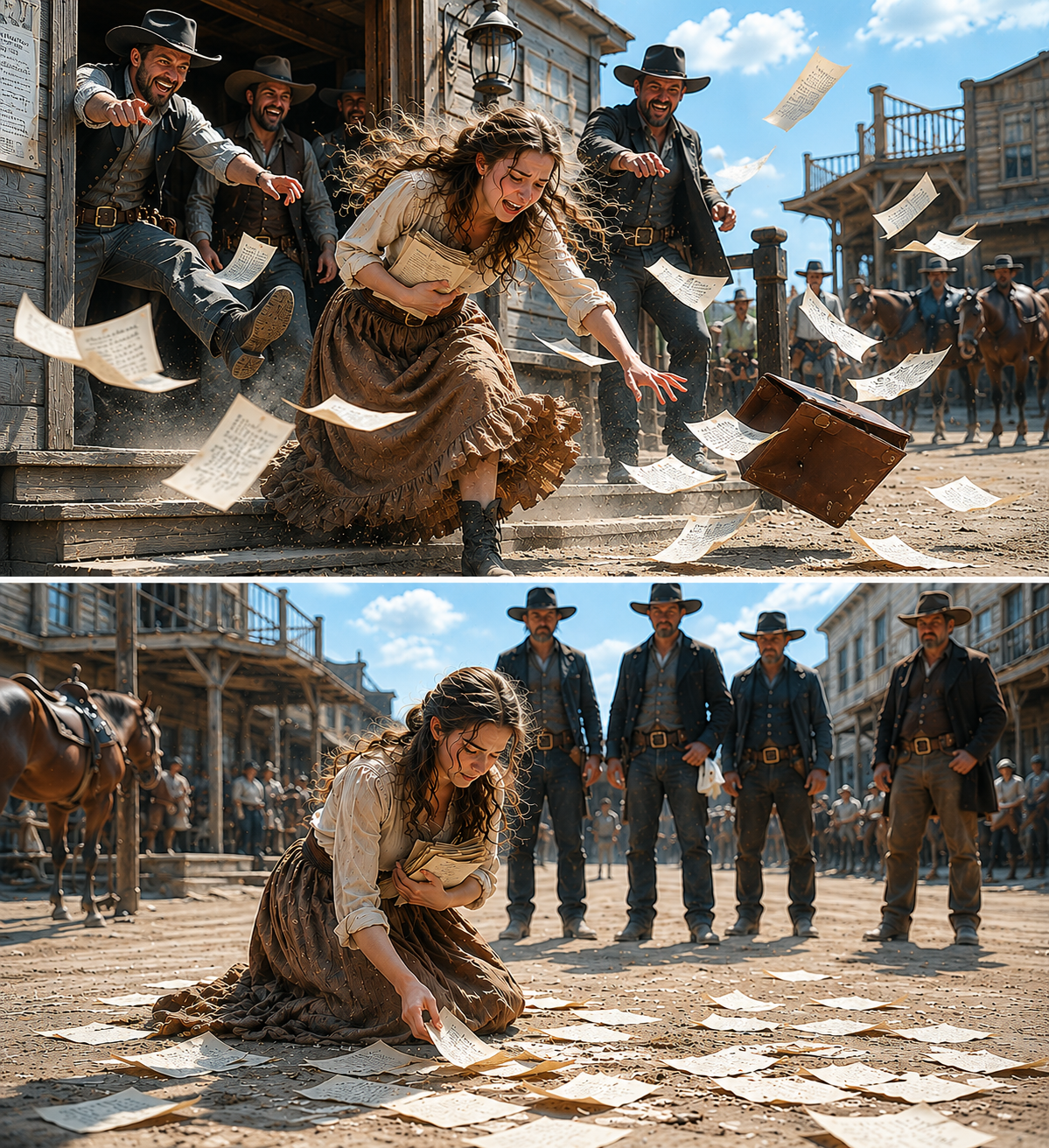 They Threw Her Into the Street and Laughed—Then She Bent Down and Picked Up Every Single Page