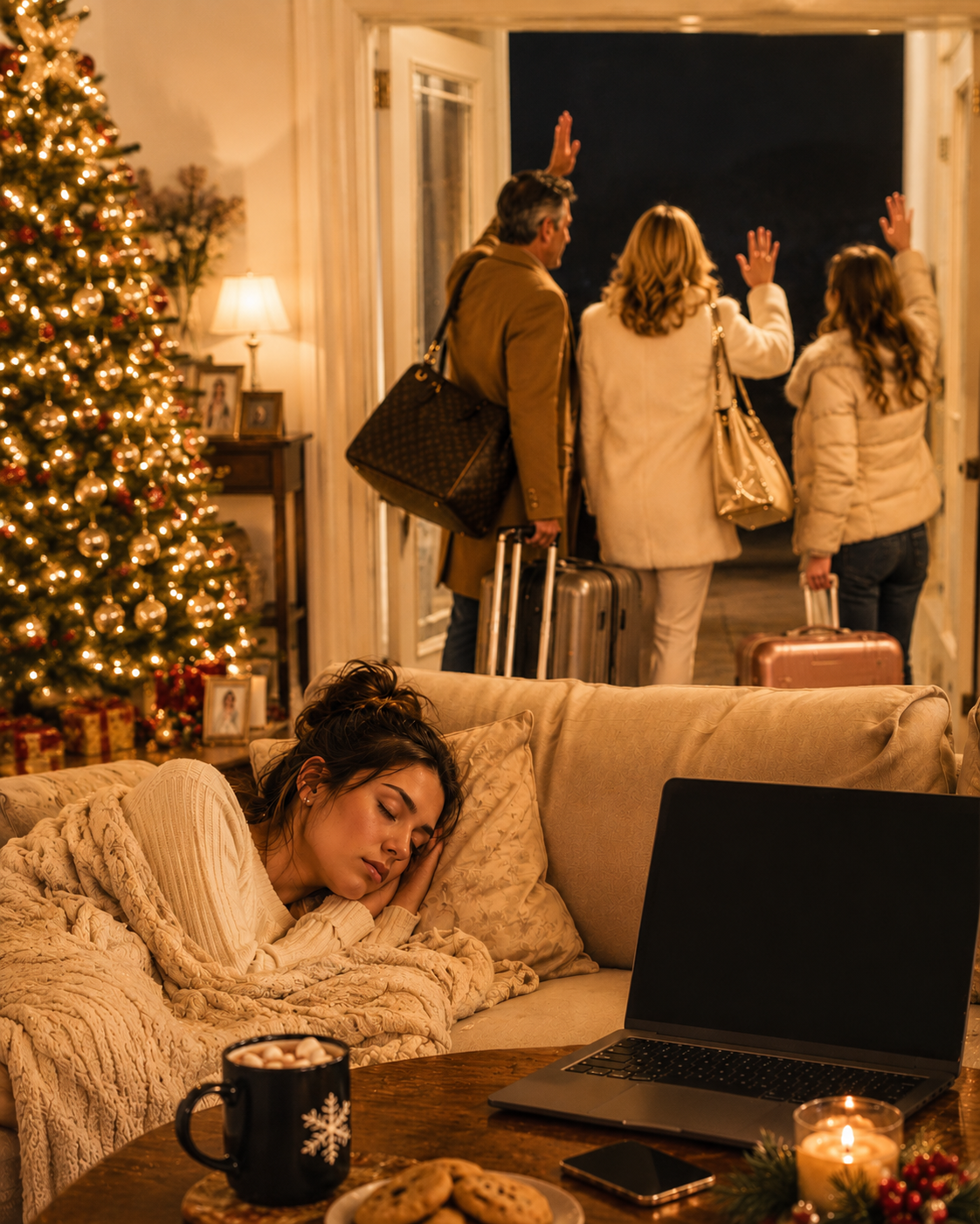 My Family Snuck Out While I Was Sleeping and Used My Card to Fund Their Christmas Vacation — Then I Found the Group Chat They Named “Without Elena”