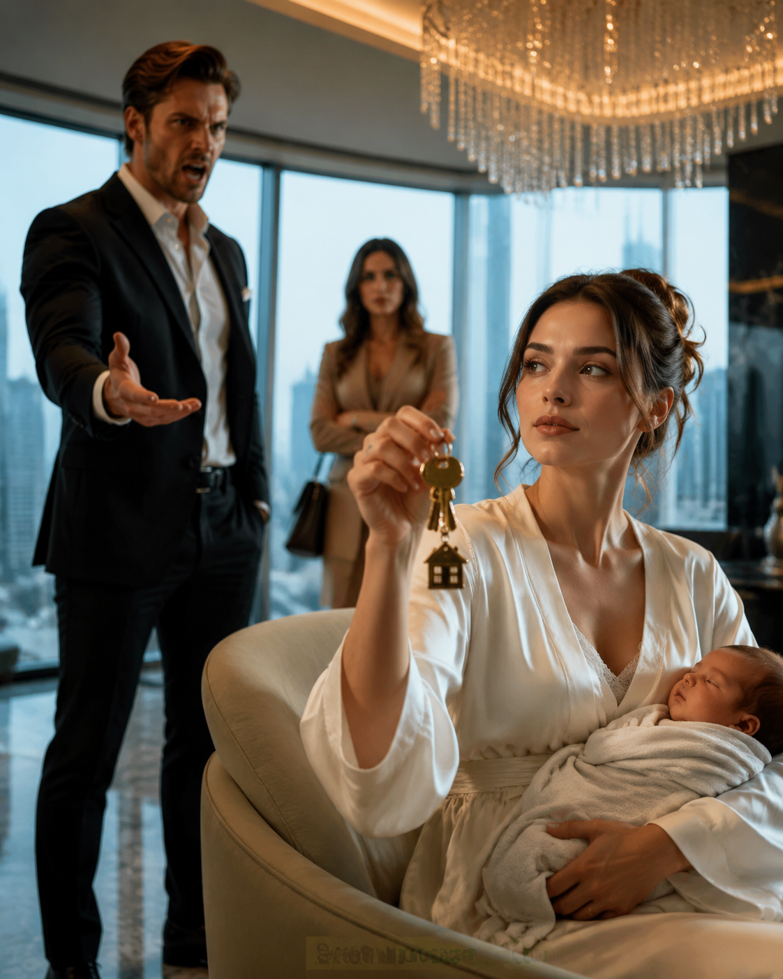 A billionaire tried to divorce his wife six days after childbirth—but he didn’t know she owned the house he wanted to take.