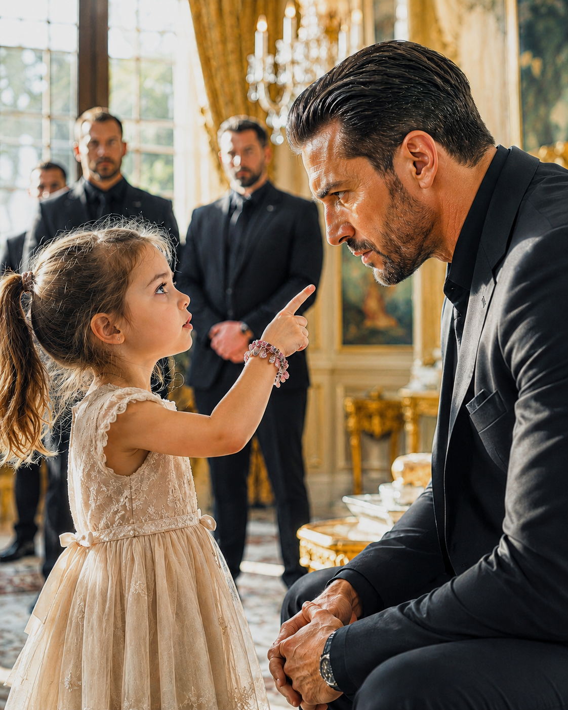 “Did your mother not teach you any manners?” — The little girl asked the mafia boss. Then her bracelet exposed a lie he had believed for nine years.