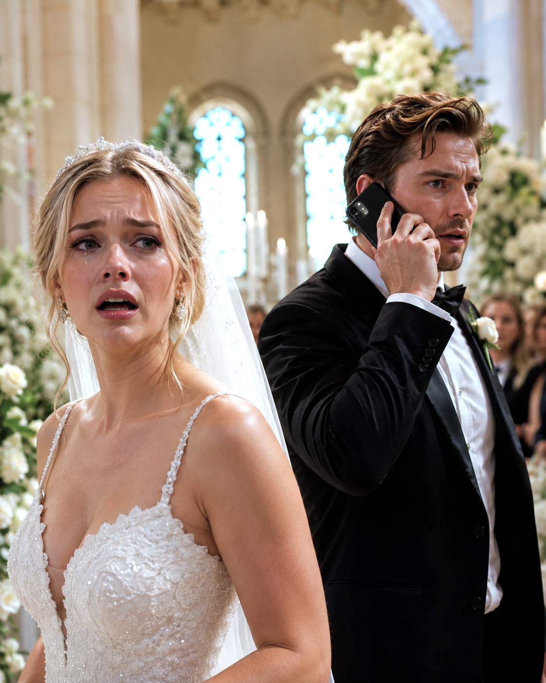 “Bring your tears to my wedding,” he said — Then the sound of a baby crying came through the phone, and he left the bride at the altar.