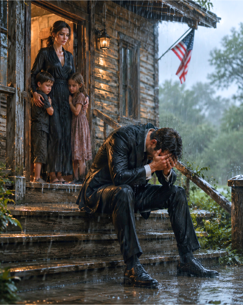 “He’s lost,” she told her daughter — outside in the rain, the most powerful man in five cities lowered his head into his hands and stayed.