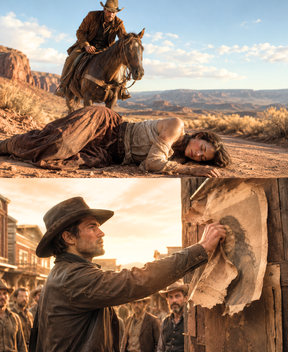 A cowboy found a woman beaten and left for dead on the road—Then he rode into town and tore down her wanted poster before he even knew her name