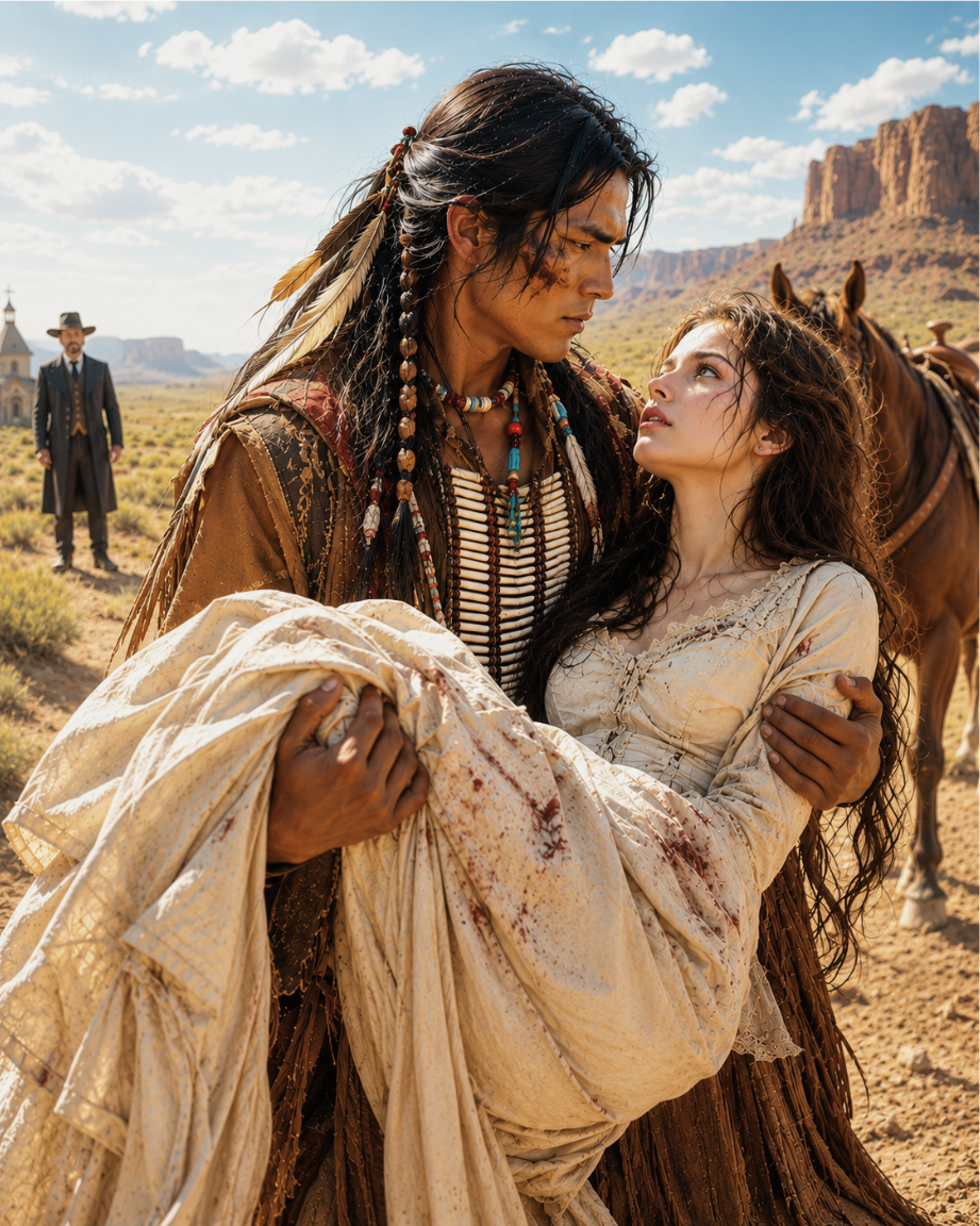 A preacher sold his daughter to pay a debt—But a Comanche warrior found her in the desert and said “Bodies are not traded for belonging here”