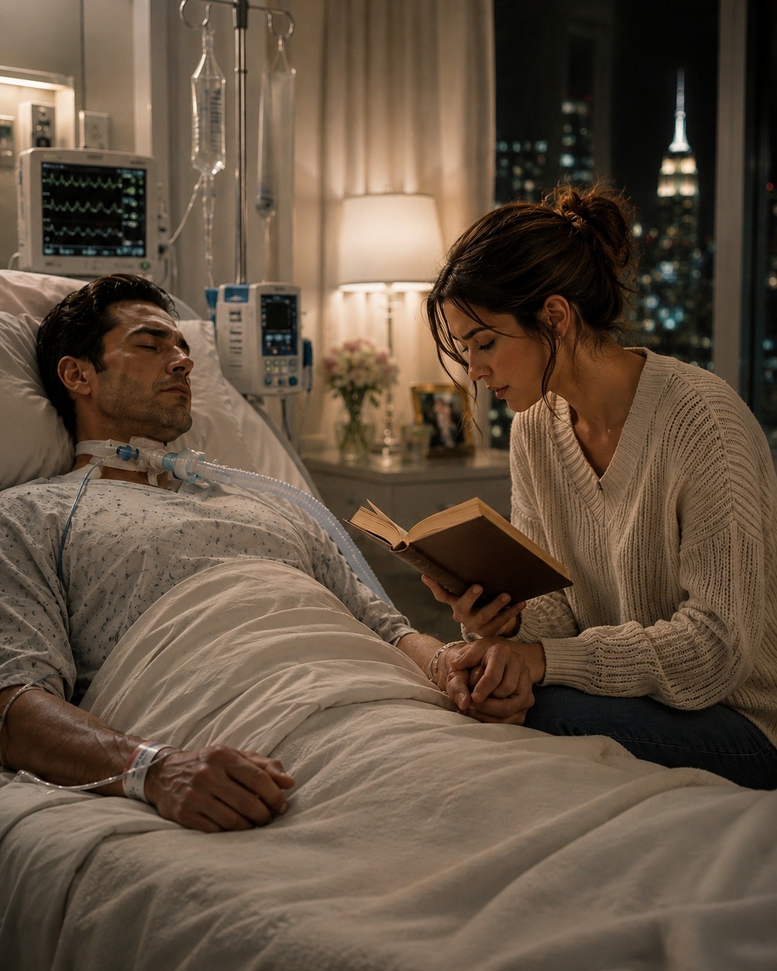 She Read Stories to a Comatose Mafia Boss Every Night—Until He Grabbed Her Wrist and Whispered Her Name