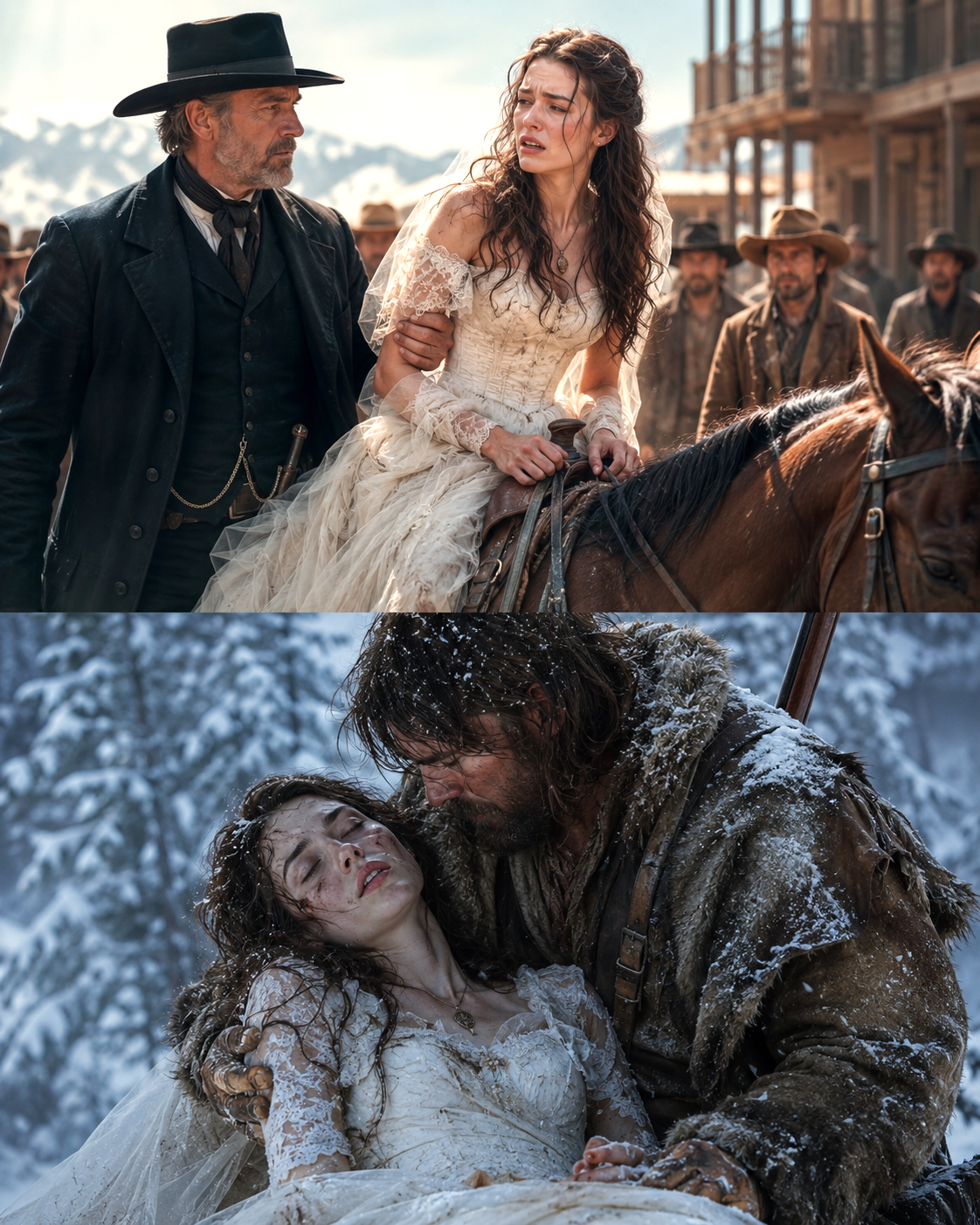 Her Father Sold Her on Her Wedding Day—She Rode Into a Blizzard in Her Wedding Dress and a Mountain Man Found Her Dying in the Snow