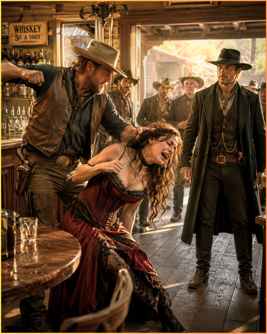 Nobody Stopped the Rancher From Striking the Saloon Girl—Until a Quiet Stranger Stood Up