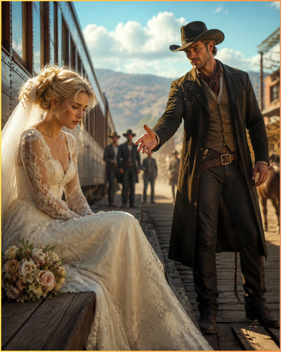 “A rejected bride stood in silence on the platform—then accepted a stranger’s offer that changed both their lives.”