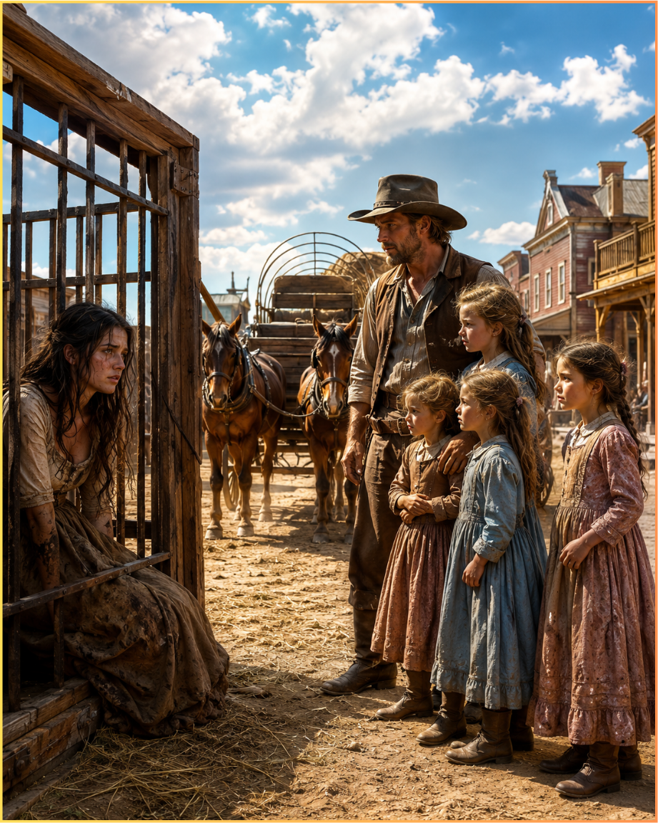 She Was Left to Die in a Town Cage for Asking for Work—Then a Rancher With Five Daughters Stopped His Wagon
