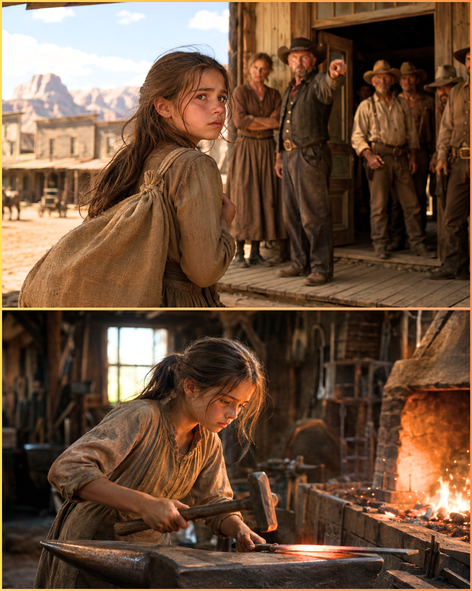 Thrown Out at 14 With Only a Flour Sack, She Found a Forgotten Forge — Then the Words Carved on the Door Changed the Whole County