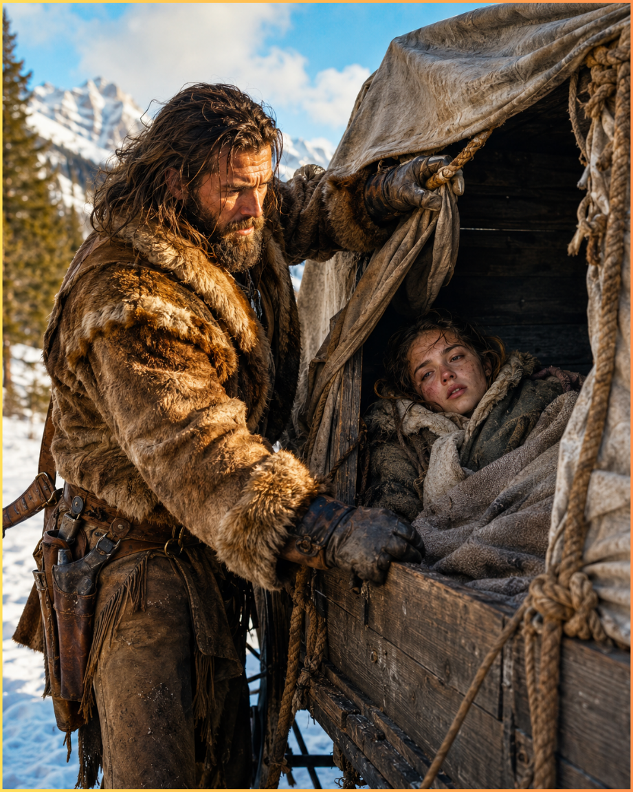 Her Family Tied the Wagon Shut and Left Her to Freeze — Then the Mountain Man Found Her Still Breathing