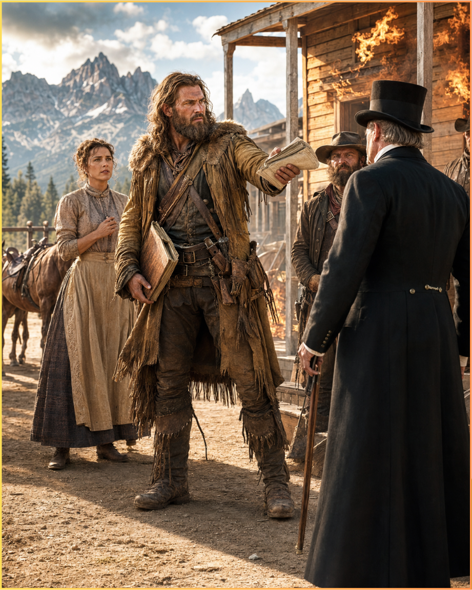 The Mayor Tried to Burn the Widow’s Store — But the Mountain Man She Saved Came Back With the Truth