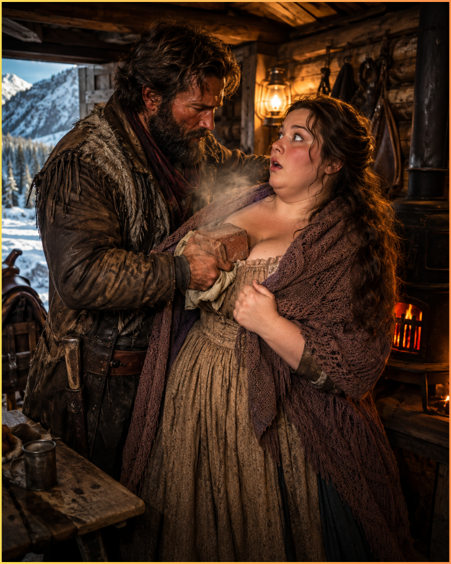 “Wait… You’re Putting THAT Inside Me?” the Giant Mail-Order Bride Trembled — But the Mountain Man Had No Time to Be Gentle