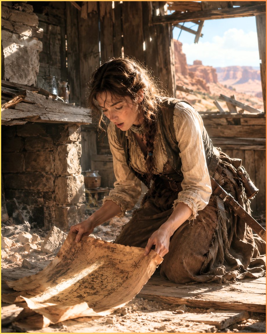 She Spent Her Last $2 on a Collapsed Cabin Nobody Wanted—Under the Hearthstone She Found the Map That Changed Everything