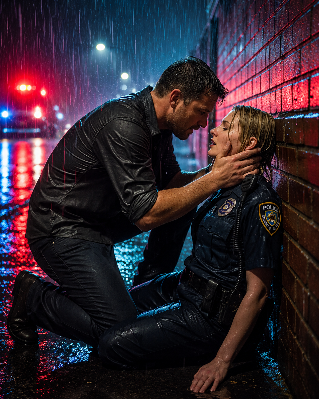 A STRANGER STOPPED AT A CRASH TO SAVE A DYING COP — THEN THE HOSPITAL SAW HER STITCHES AND KNEW THE TRUTH