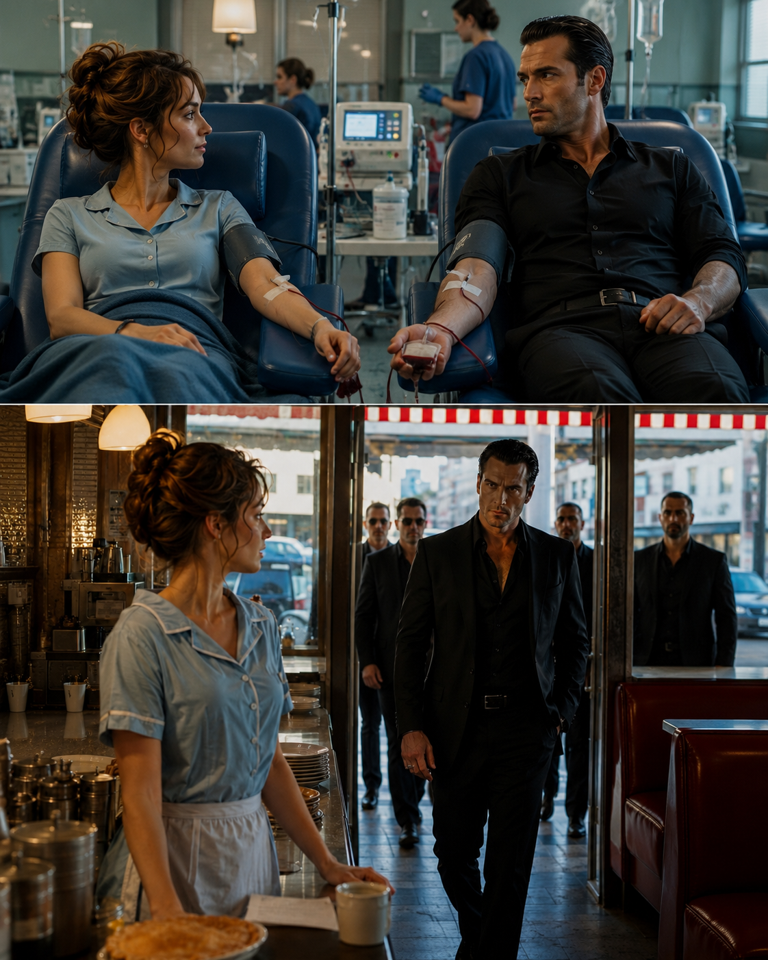 I Donated Blood to Save a Stranger’s Life — Six Weeks Later, Chicago’s Most Feared Mafia Boss Walked Into My Diner Looking for Me