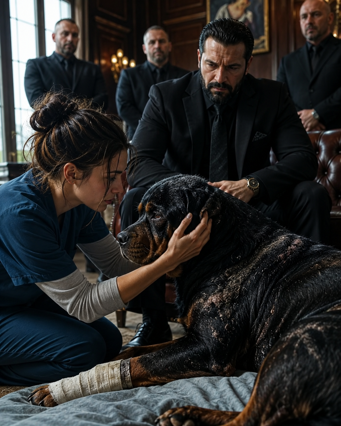 THE MAFIA BOSS’S DOG HAD REFUSED FOOD FOR MONTHS — UNTIL A BROKE CLINIC WORKER SAW THE PAIN NO ONE ELSE COULD SEE