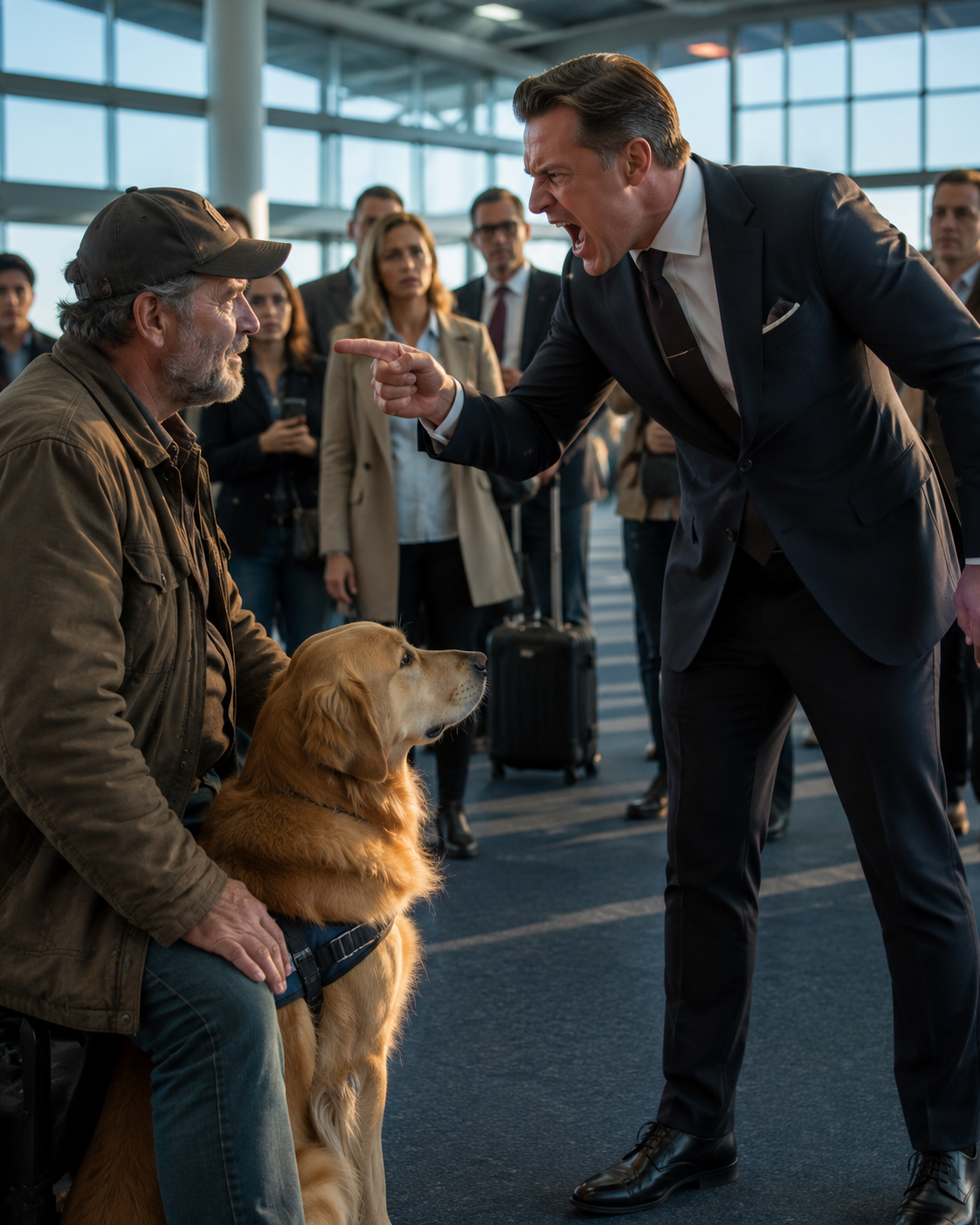 Get That Dirty Dog Out of Here,” the Billionaire Sneered—Moments Later, He Was Denied Boarding in Front of Everyone