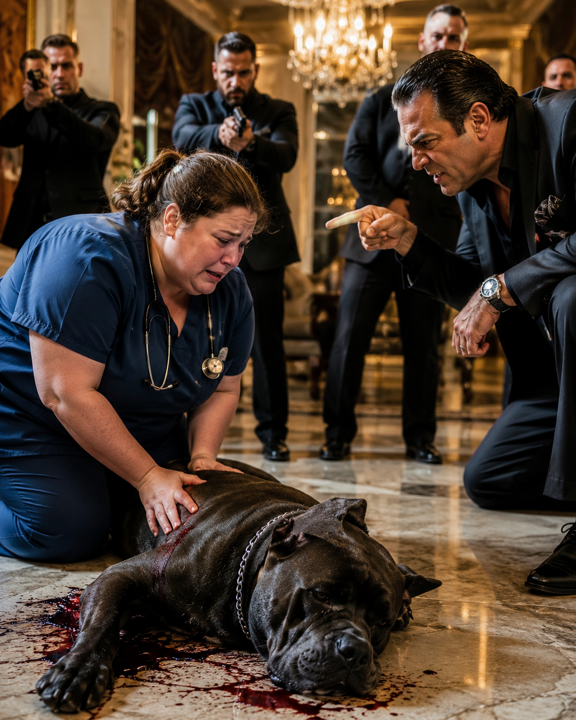The Mafia Boss Accused a Plus-Size Nurse of Stealing His Dog—Then She Proved His Guard Shot It