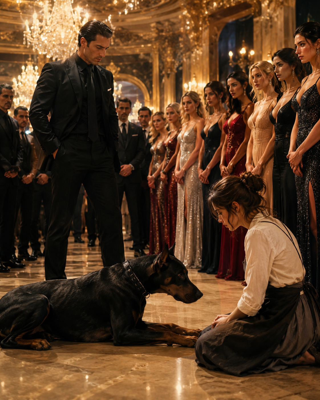 The Mafia Boss Refused to Pick a Woman—Until His Dog Lay Down at a Poor Waitress’s Feet