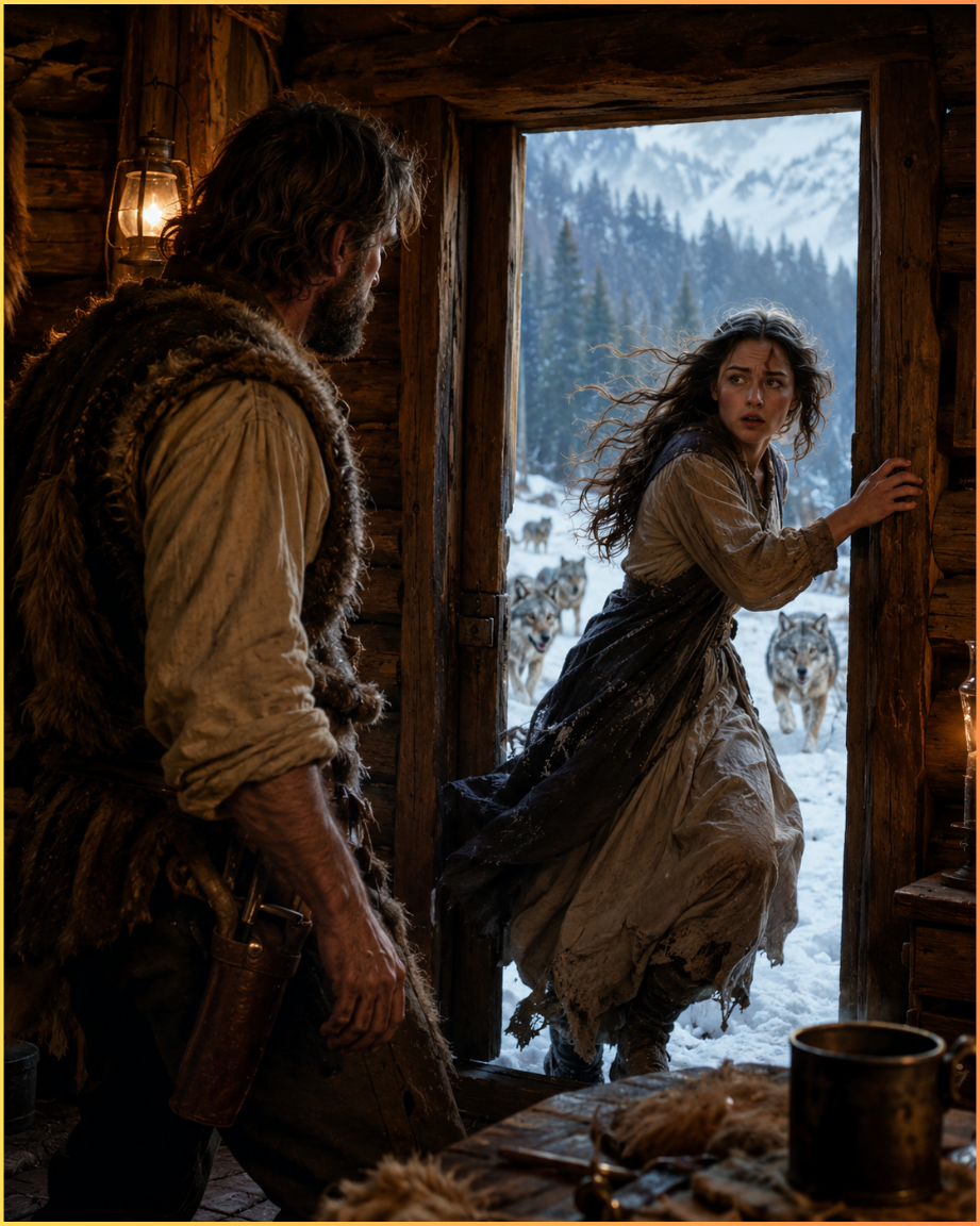 She Ran From the Man Who Claimed Her Father’s Debt — Until Wolves Drove Her Into a Mountain Man’s Cabin