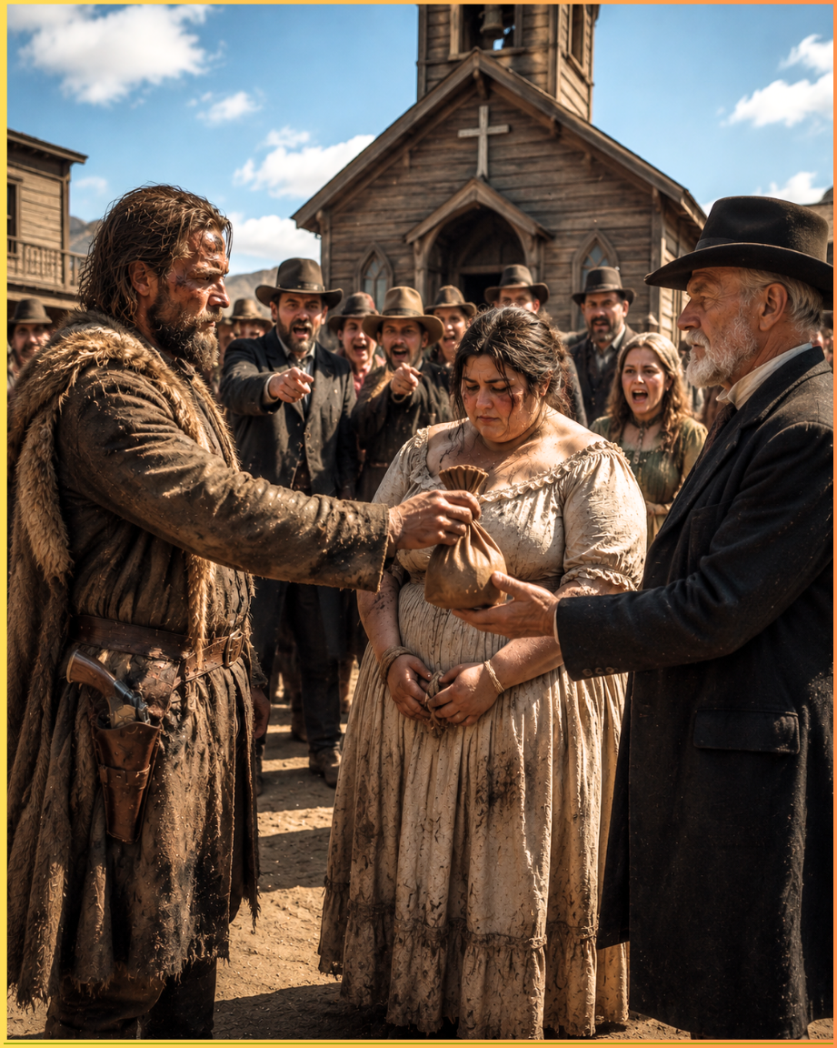 The Town Mocked the “Unwanted Woman” in Church — Then a Scarred Mountain Man Paid Gold for Her Freedom