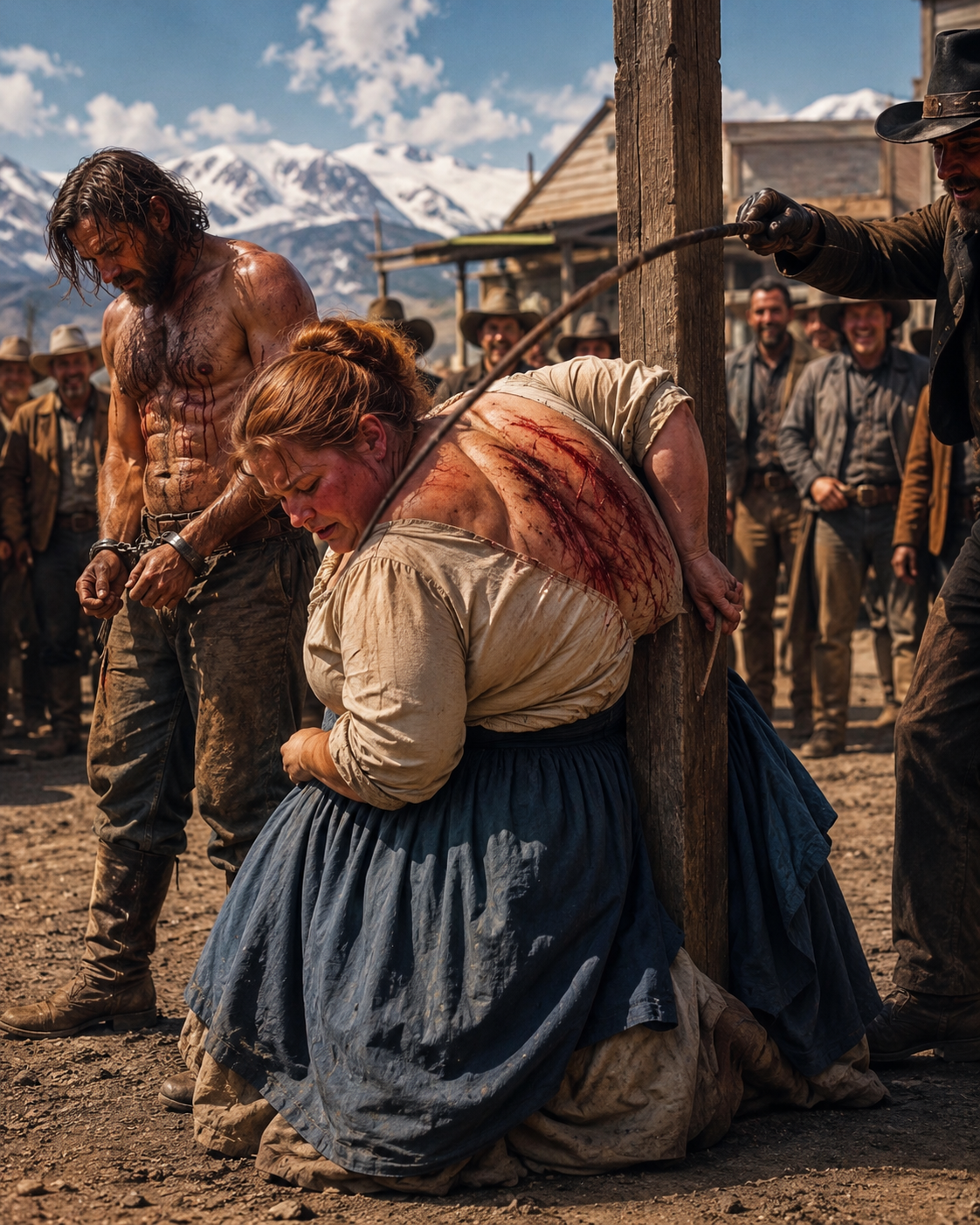 They Laughed When the Fat Washwoman Took a Whip for a Condemned Mountain Man—Three Days Later, She Exposed the Sheriff Who Murdered His Brother