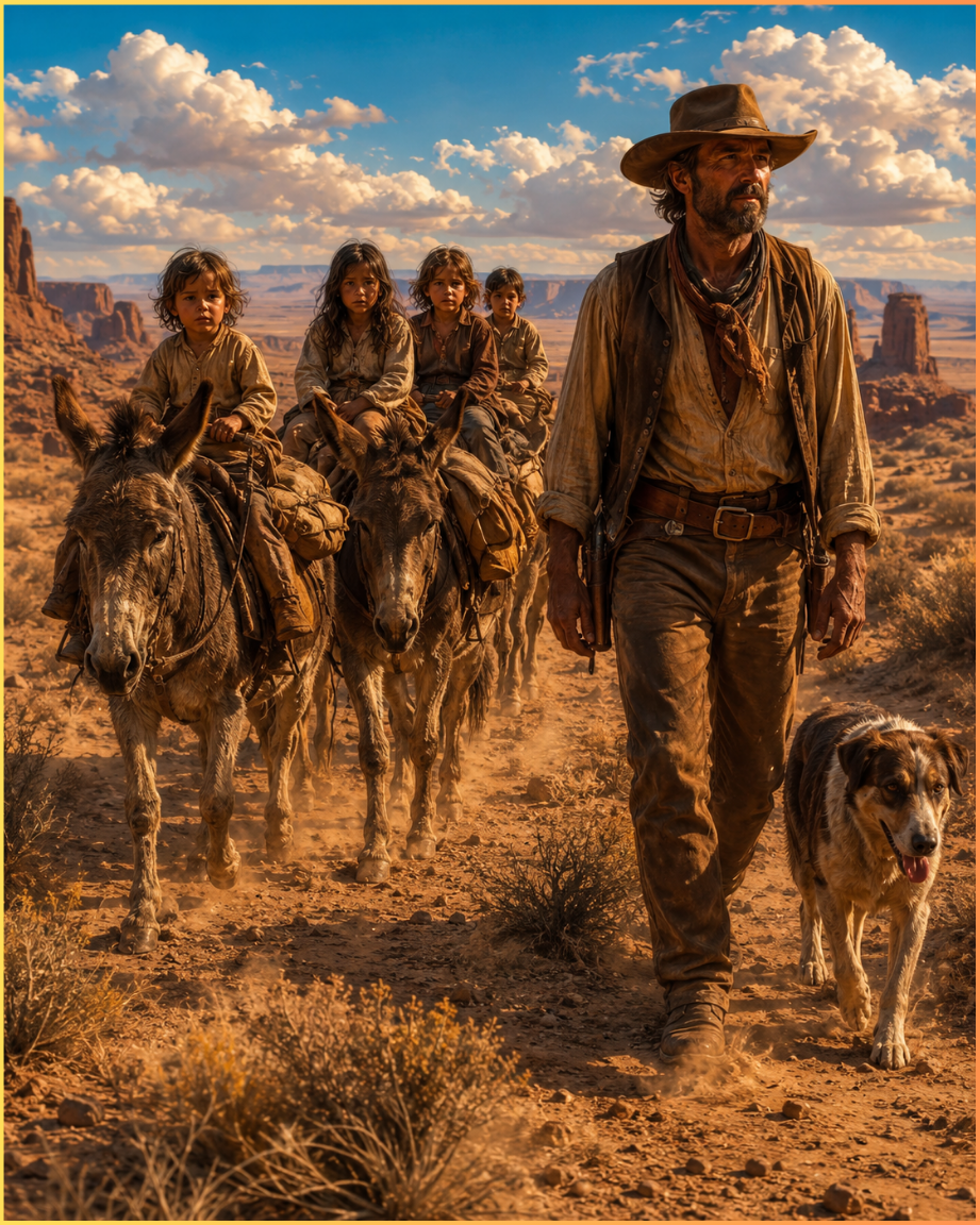 The Children Were Sent Across the Desert on Starving Donkeys — And Only a Man and His Dog Could Rescue Them