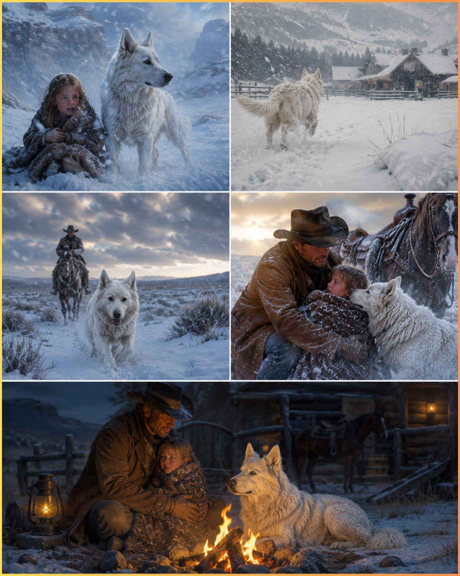 A Little Girl Was Trapped in a Blizzard — Then a Loyal White Dog Led Her to the Man Who Would Protect Her