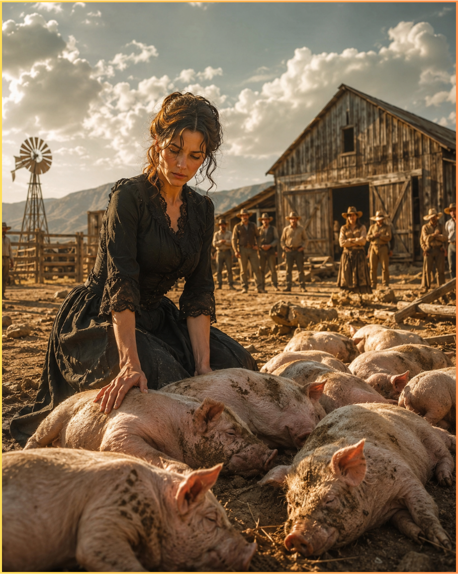 A Widow Spent Her Last Eighteen Dollars Bought a Dozen Dying Pigs in a Drought — And Unearthed a Secret That Would Make the Whole Valley Answer to Her