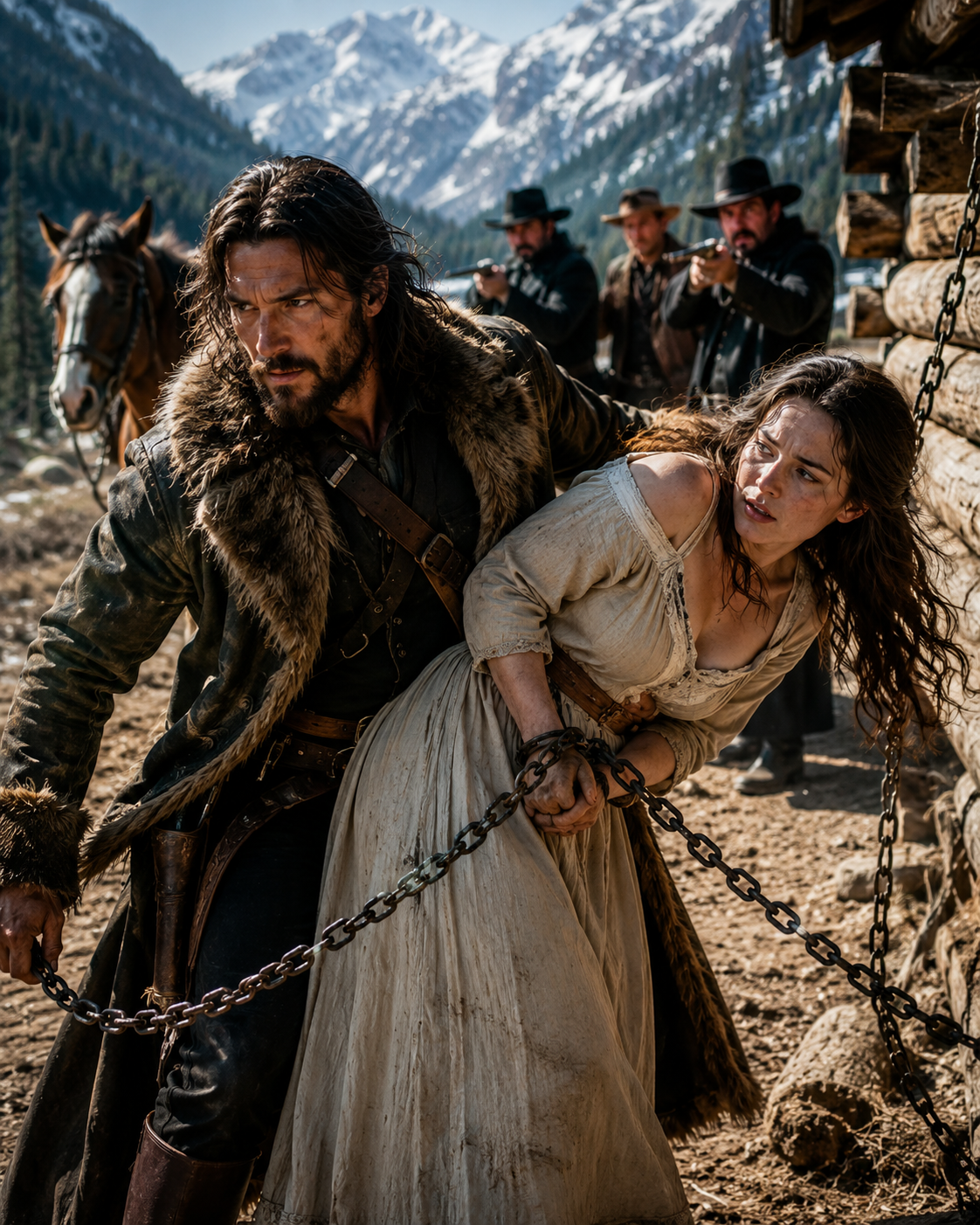 She Was Chained by a Fiancé’s Debt in the San Juan Mountains — Then a Silent Mountain Man Rescued Her and Defied a Deadly Pinkerton